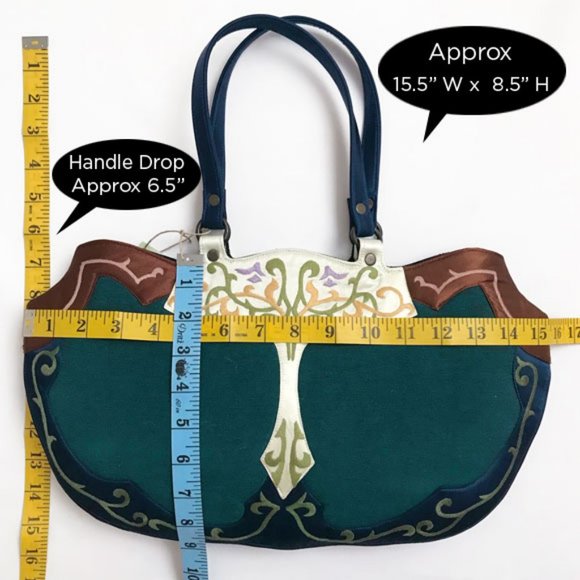 NWT Handcrafted Embroidered Silk Handbag By Perfume River - Picture 11 of 12